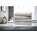 Dan River 4 Piece Embossed Microfiber Bath Towel Set - Silver 5514SIL4PC